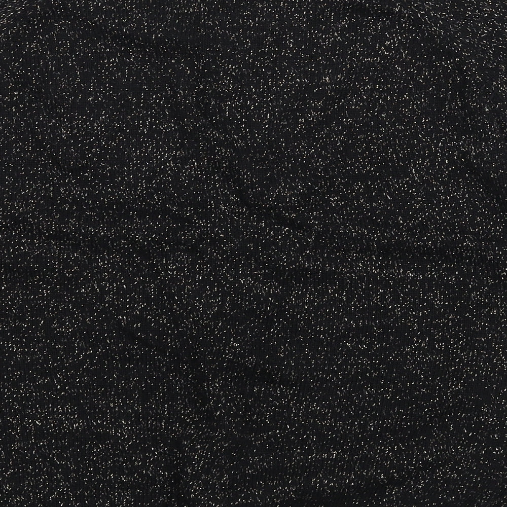 River Island Womens Black  Knit Pullover Jumper Size 10