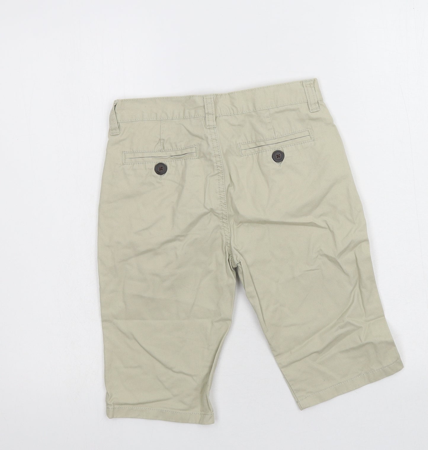 Denim & Co. Boys Ivory   Bermuda Shorts Size 10-11 Years