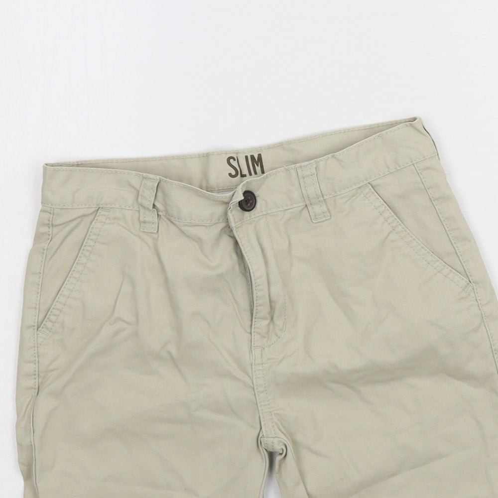 Denim & Co. Boys Ivory   Bermuda Shorts Size 10-11 Years