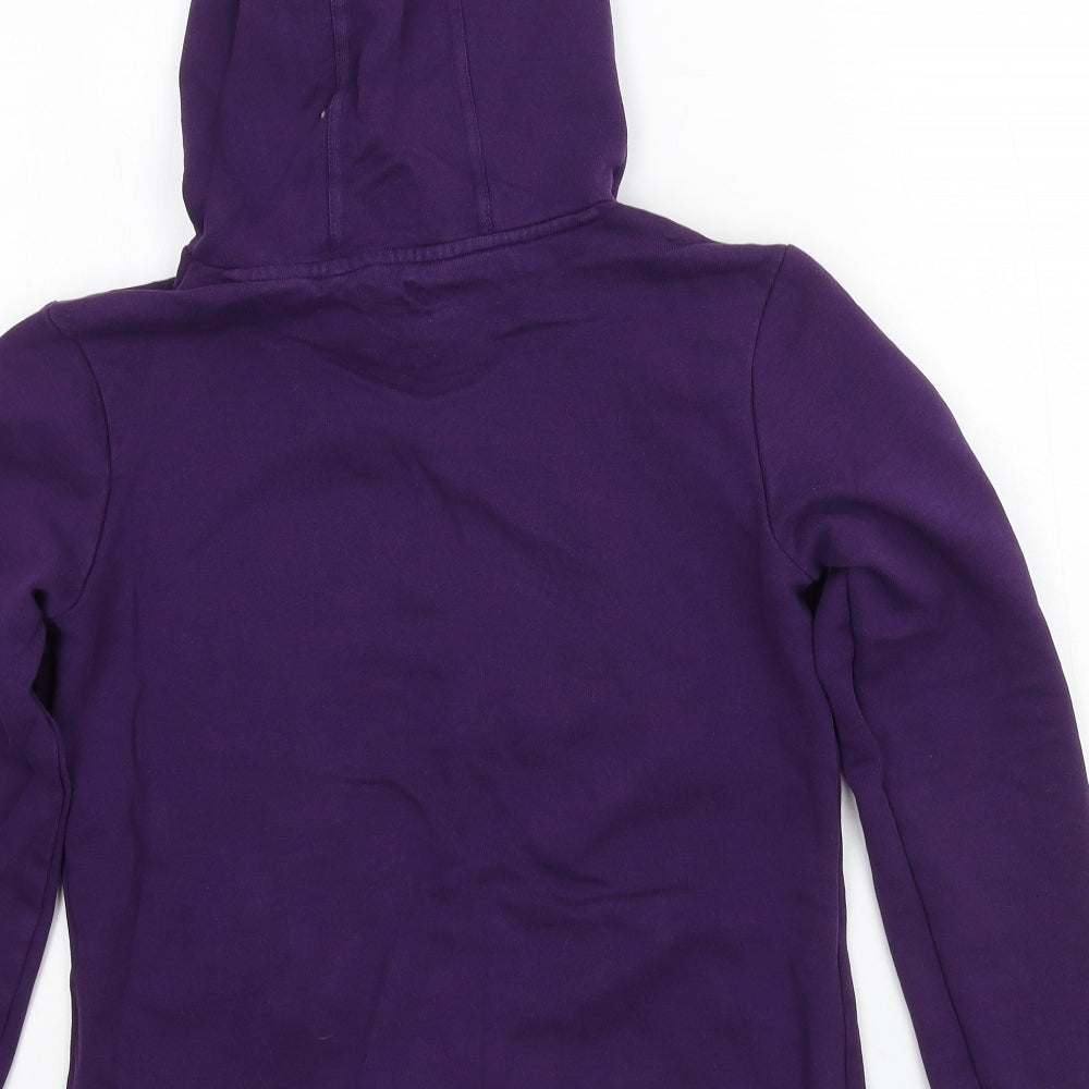 adidas Womens Purple  Jersey Pullover Hoodie Size 8