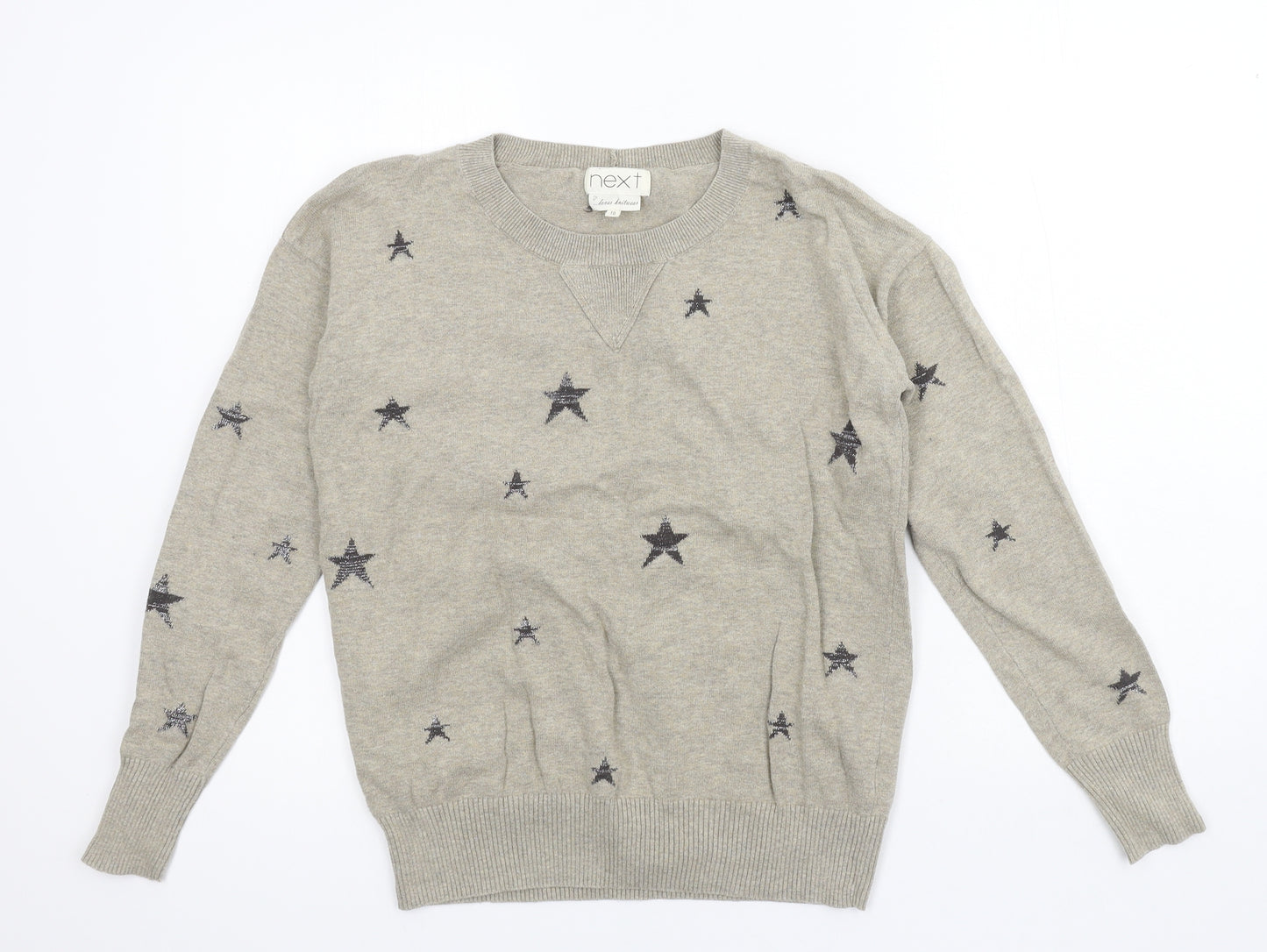 NEXT Womens Beige  Knit Pullover Jumper Size 10