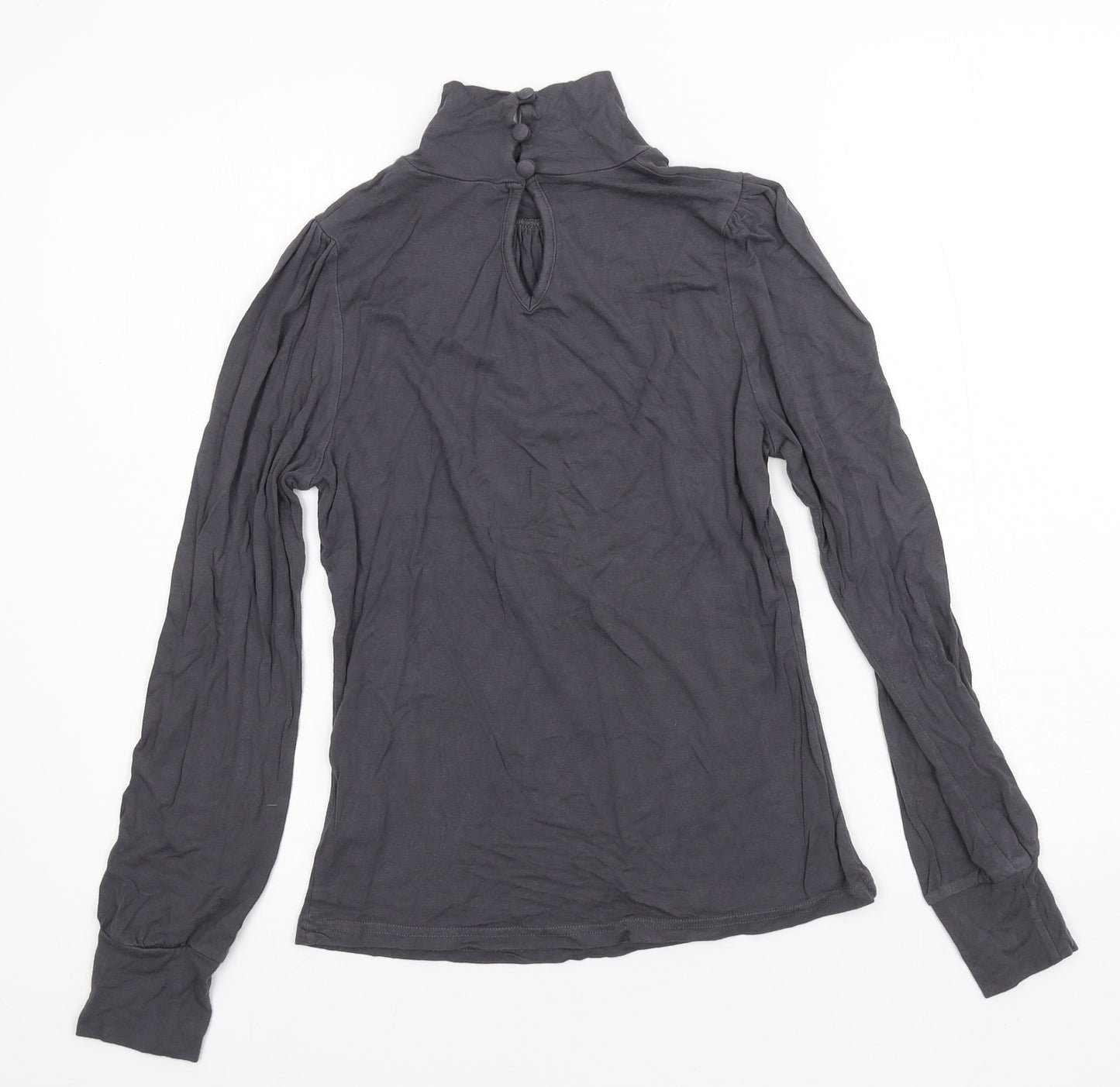 New Look Womens Grey  Jersey Basic T-Shirt Size 12