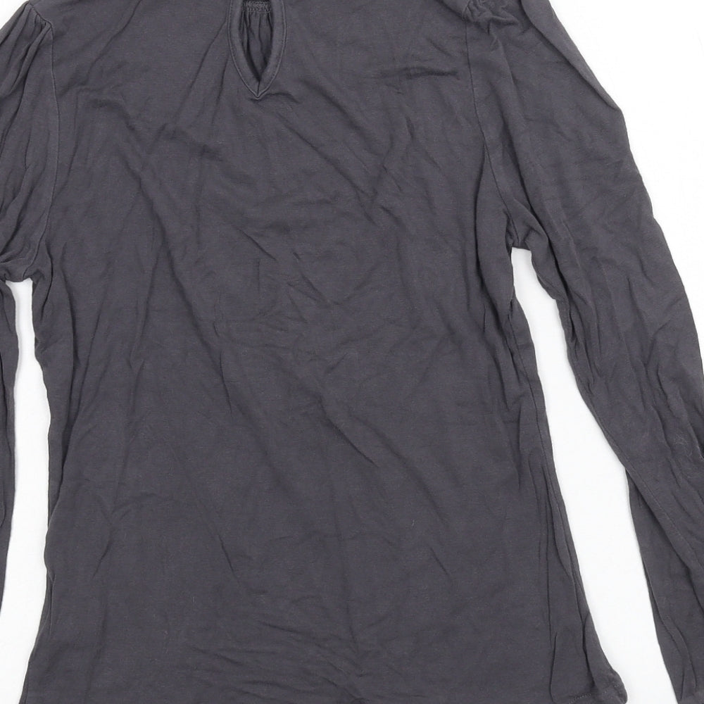 New Look Womens Grey  Jersey Basic T-Shirt Size 12