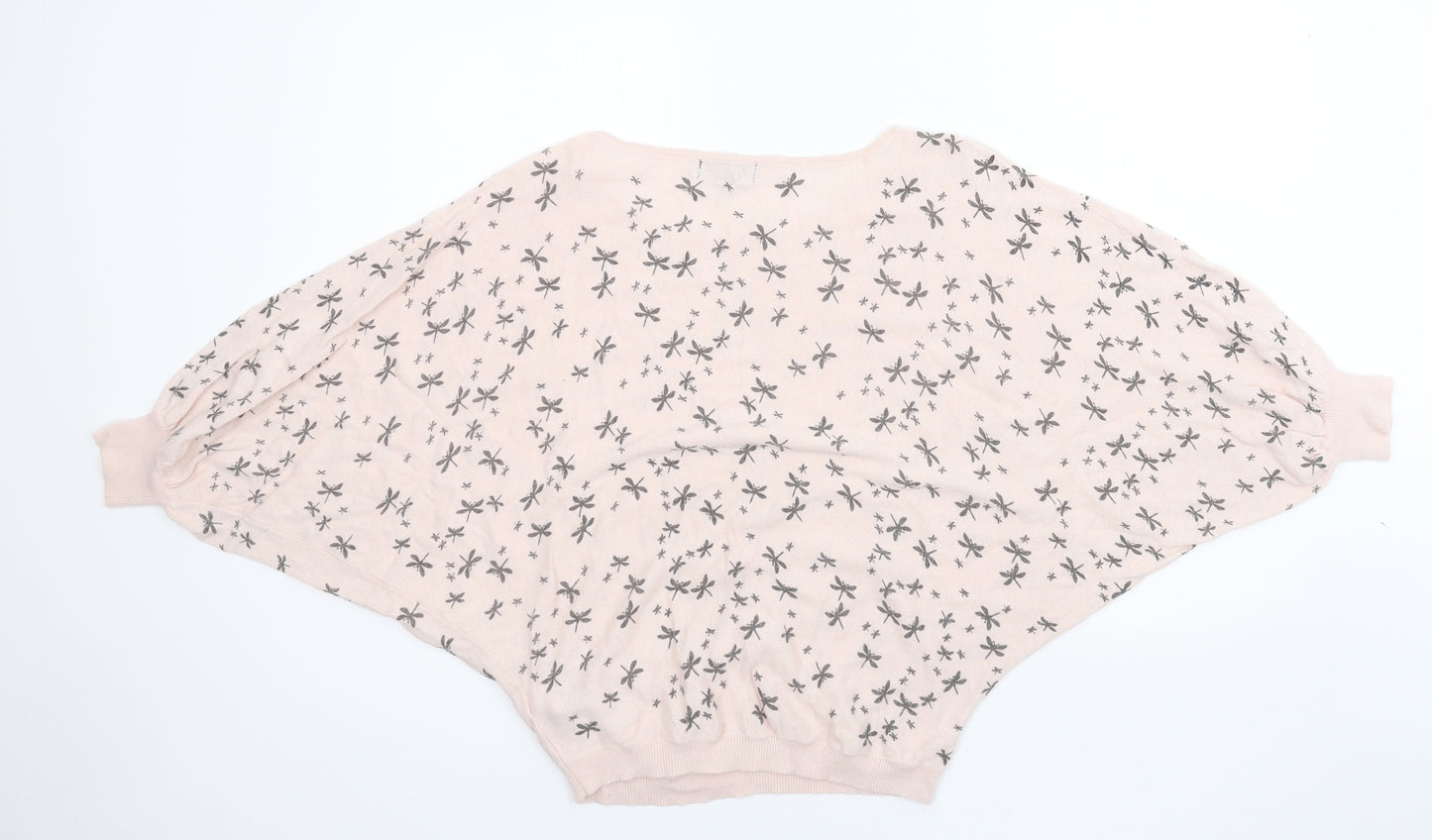 New Look Womens Pink Geometric Knit Pullover Jumper Size 12  - Dragonfly