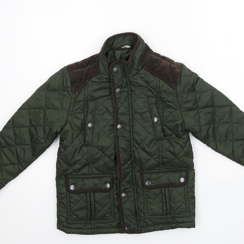 George Boys Green   Quilted Jacket Size 7-8 Years