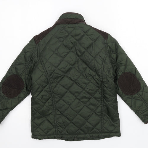 George Boys Green   Quilted Jacket Size 7-8 Years