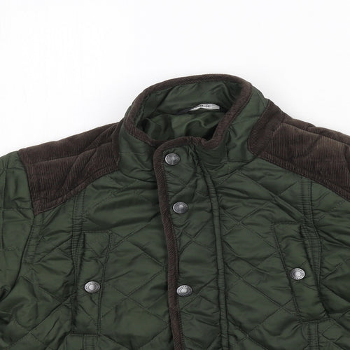 George Boys Green   Quilted Jacket Size 7-8 Years
