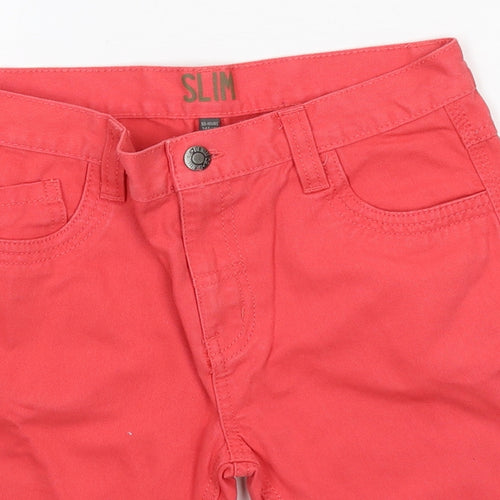 Denim & Co. Boys Red   Bermuda Shorts Size 10-11 Years