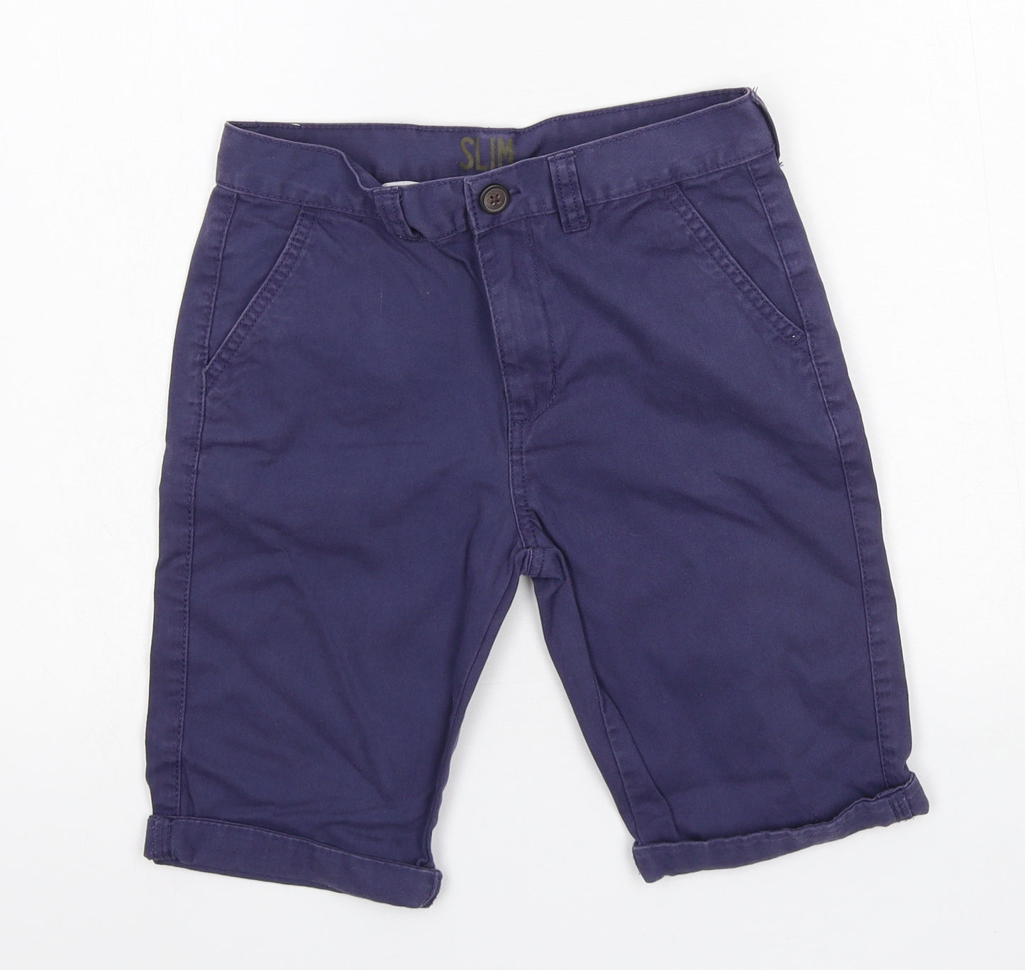 Denim & Co. Boys Blue   Bermuda Shorts Size 10-11 Years