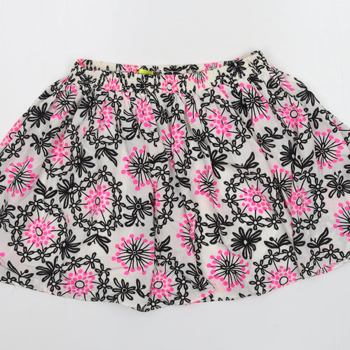 Max C Womens White Floral  Flare Skirt Size 12