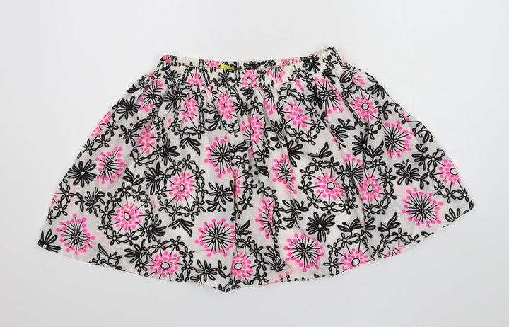 Max C Womens White Floral  Flare Skirt Size 12