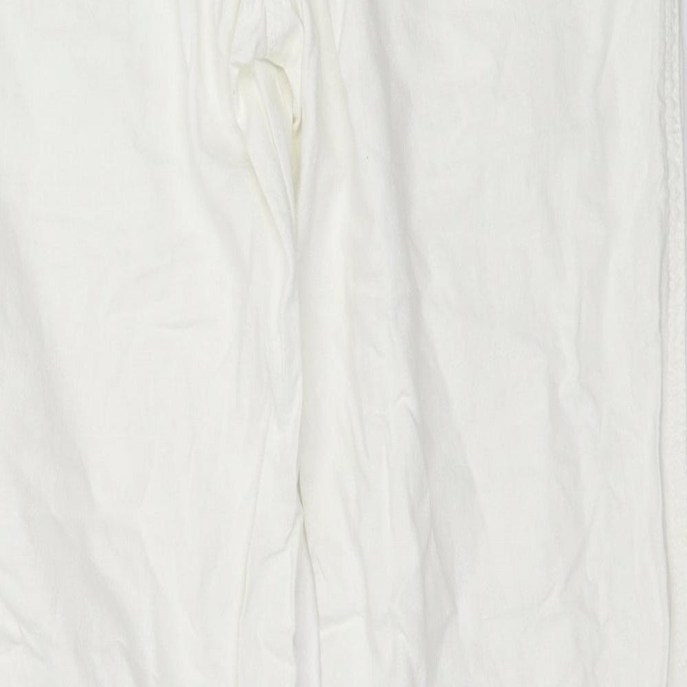 George Womens White   Trousers  Size 10 L30 in