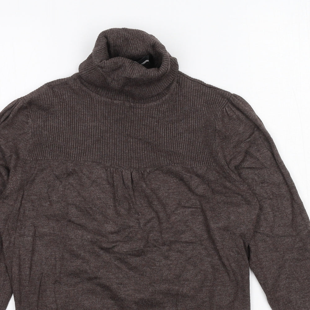 New Look Womens Brown  Knit Pullover Jumper Size 12