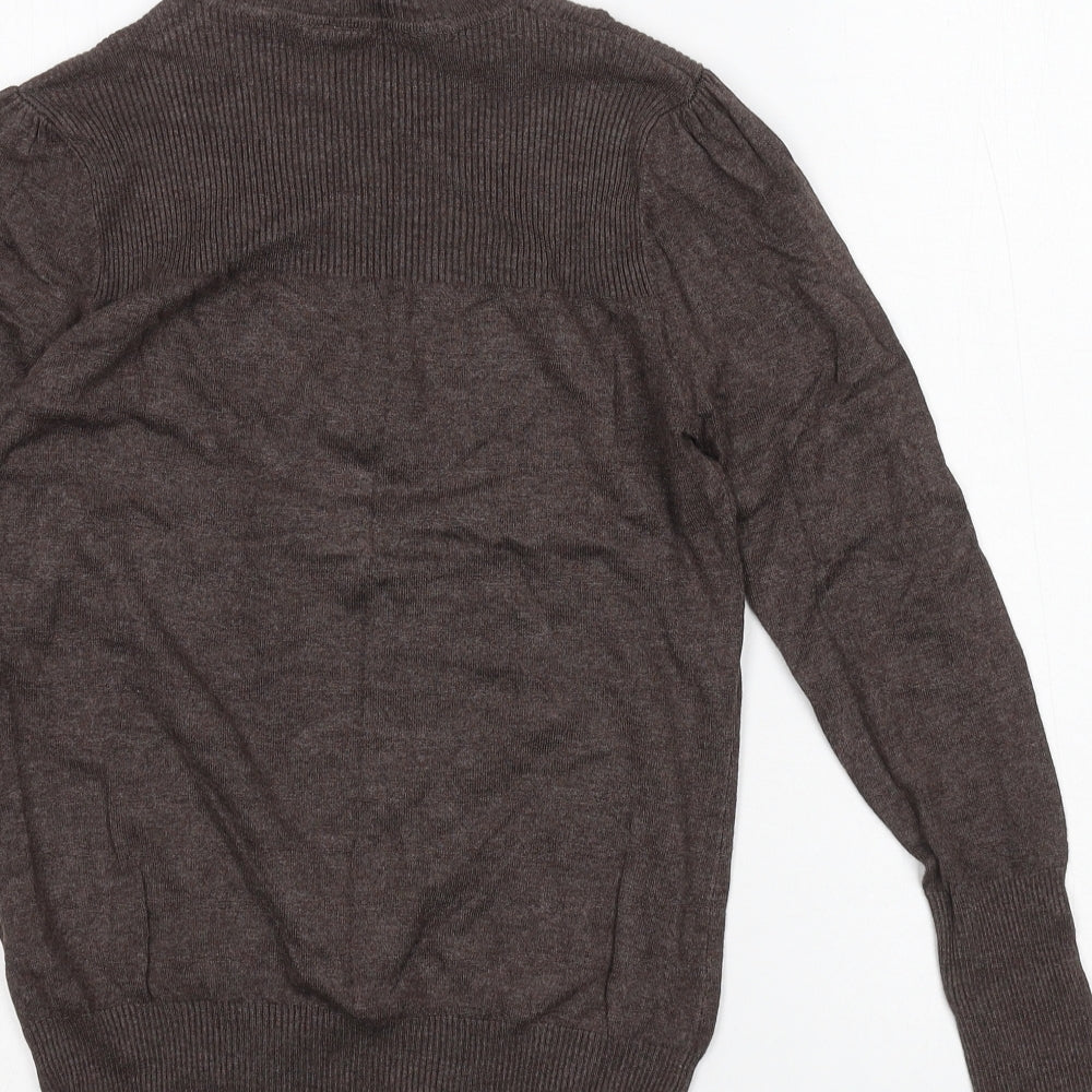 New Look Womens Brown  Knit Pullover Jumper Size 12