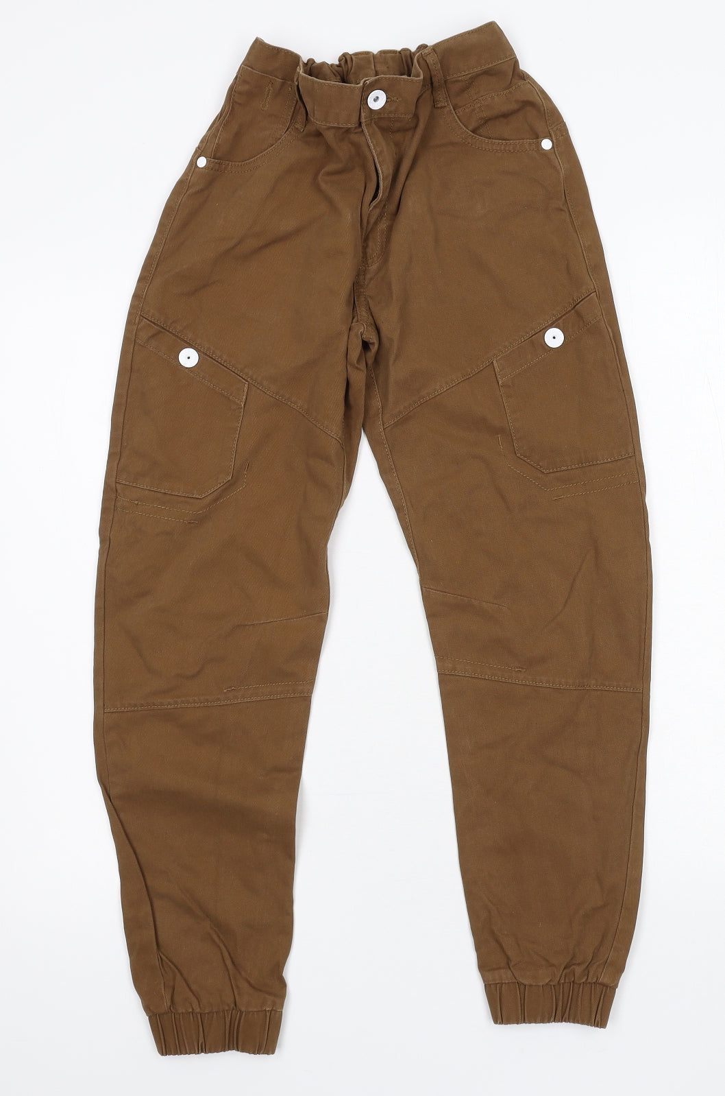 George Boys Brown  Ramie Chino Trousers Size 11-12 Years