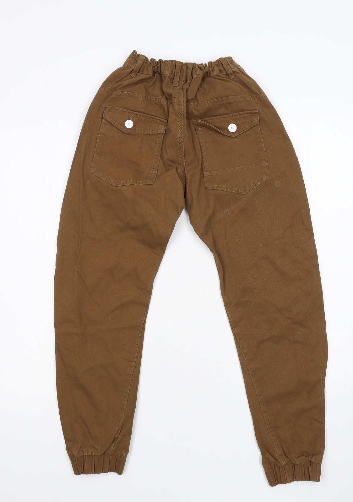 George Boys Brown  Ramie Chino Trousers Size 11-12 Years