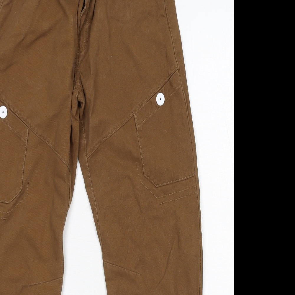George Boys Brown  Ramie Chino Trousers Size 11-12 Years