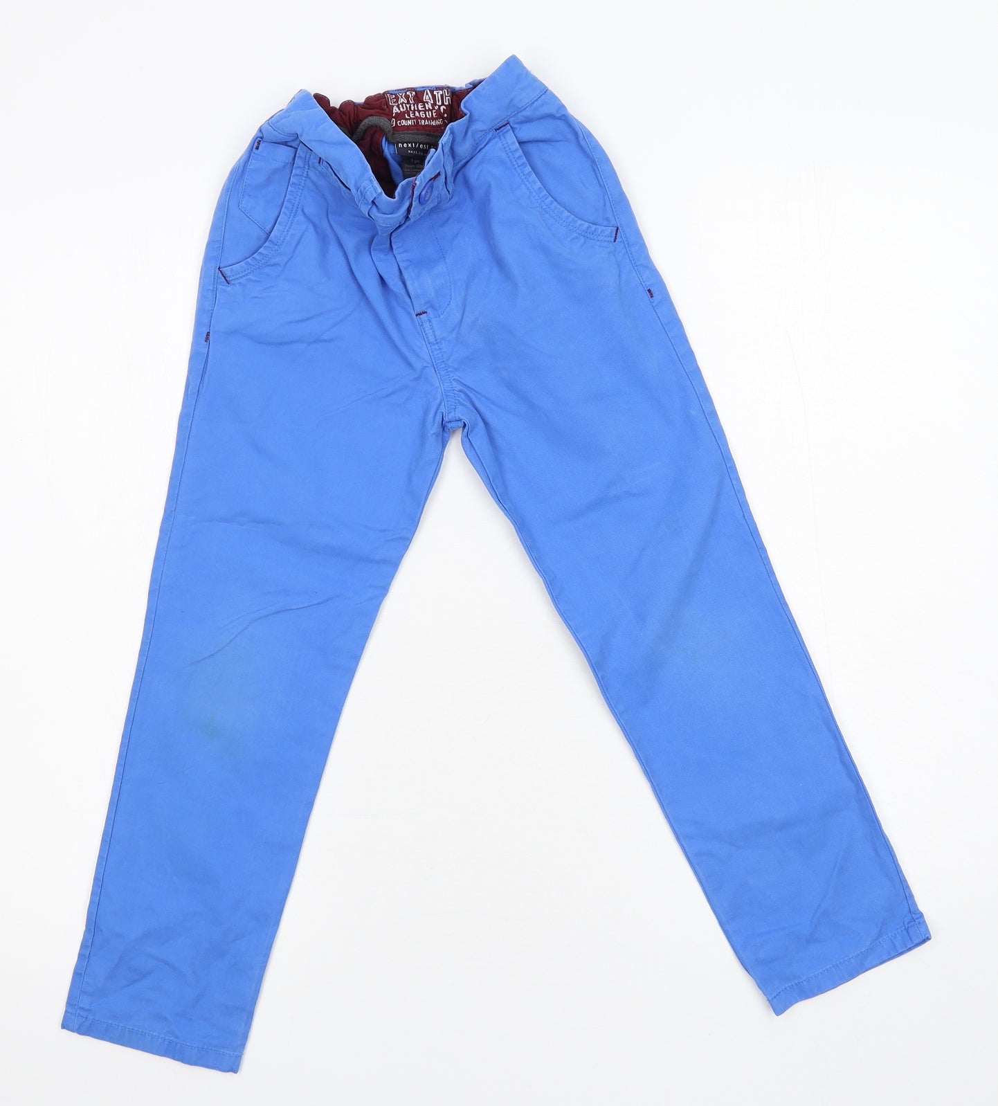 NEXT Boys Blue   Chino Trousers Size 7 Years