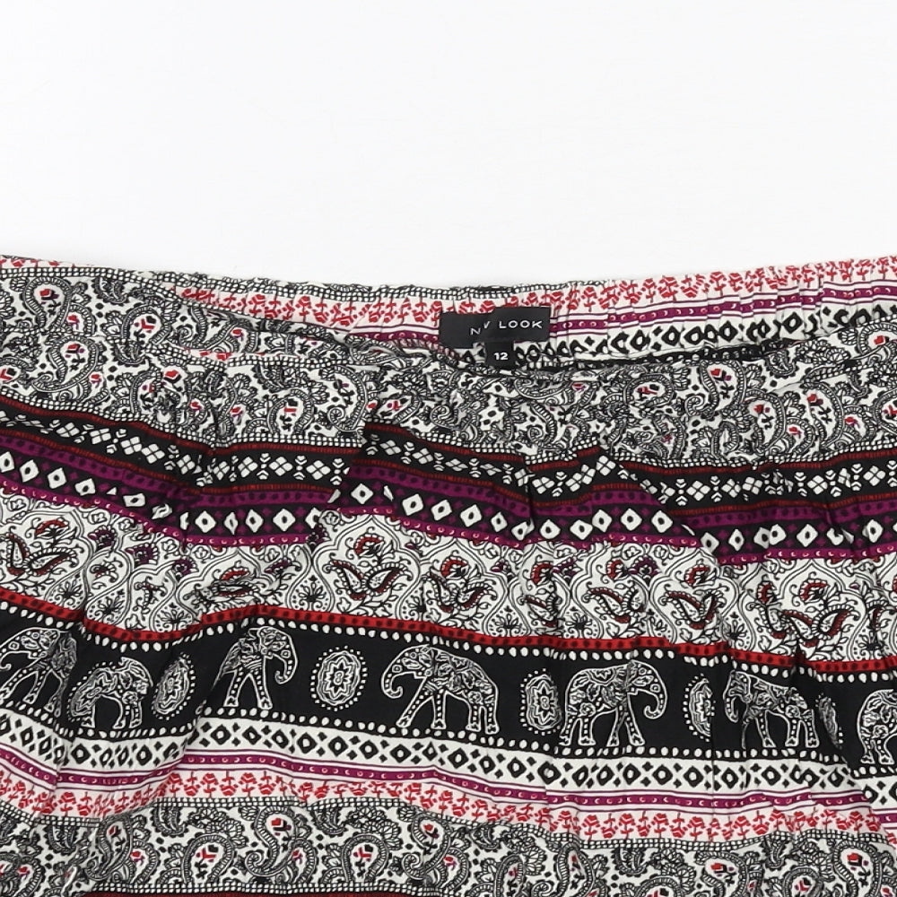 New Look Womens Gold   Flare Skirt Size 12