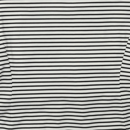Marks and Spencer Womens White Striped  Jacket  Size 18