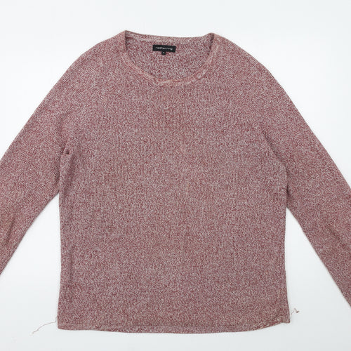 Red Herring Mens Red  Knit Pullover Jumper Size M