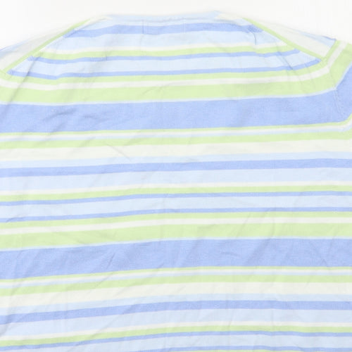 Jumper Womens Blue Striped Knit Pullover Jumper Size XL