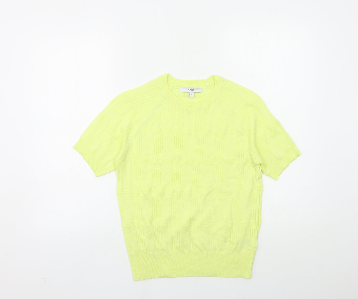 NEXT Womens Yellow  Knit Pullover Jumper Size 10