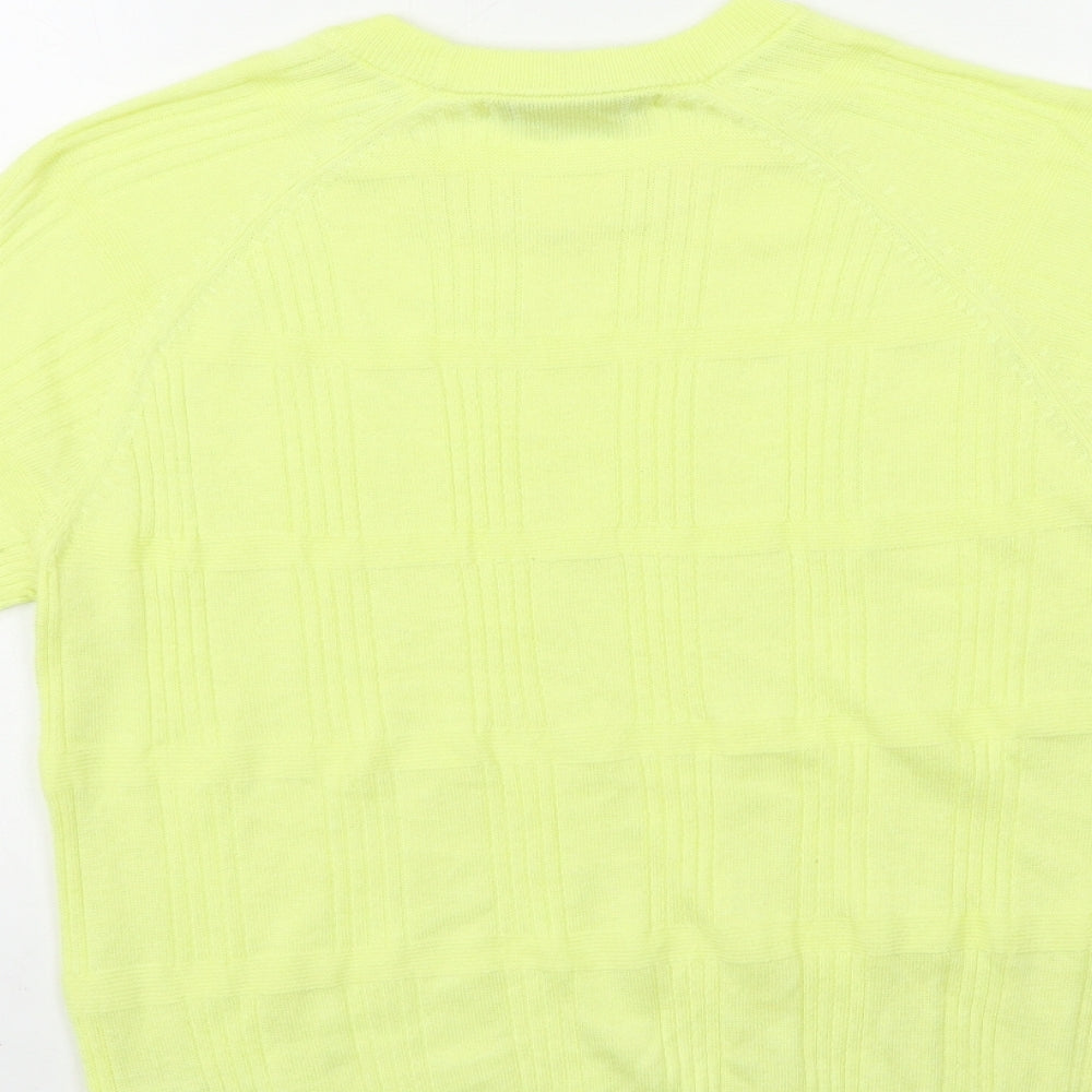 NEXT Womens Yellow  Knit Pullover Jumper Size 10