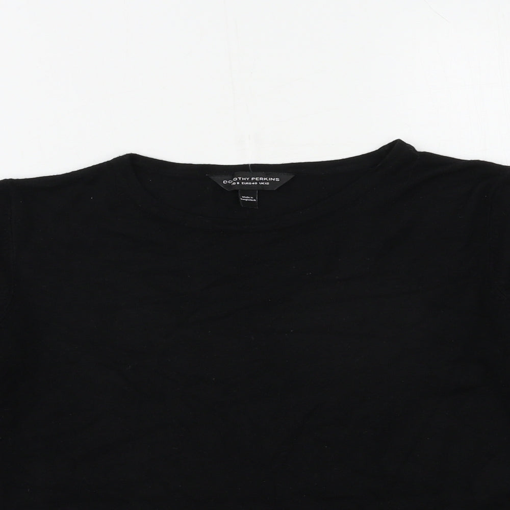 Dorothy Perkins Womens Black  Knit Pullover Jumper Size 12