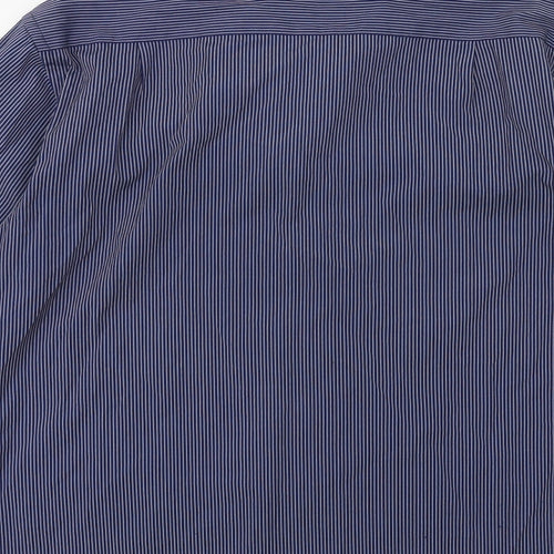 greenwoods Mens Blue Striped   Dress Shirt Size 16.5
