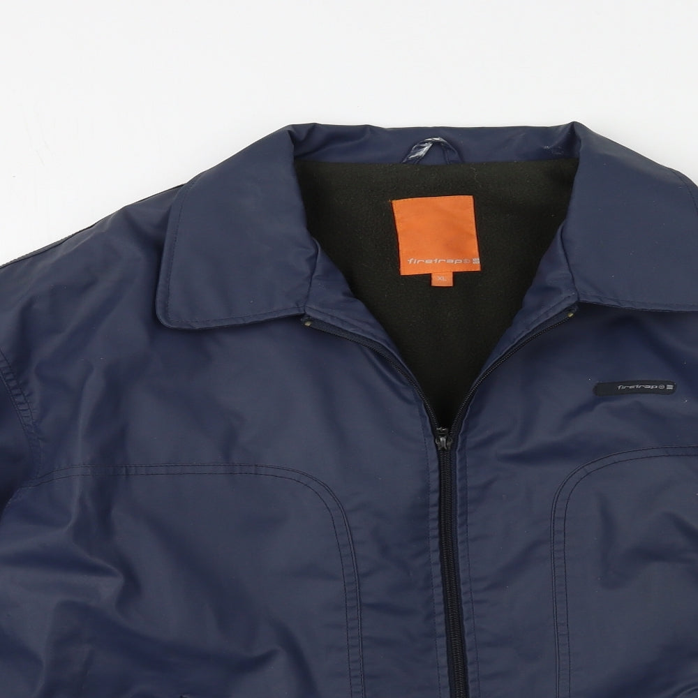 Firetrap Mens Blue   Bomber Jacket Coat Size XL