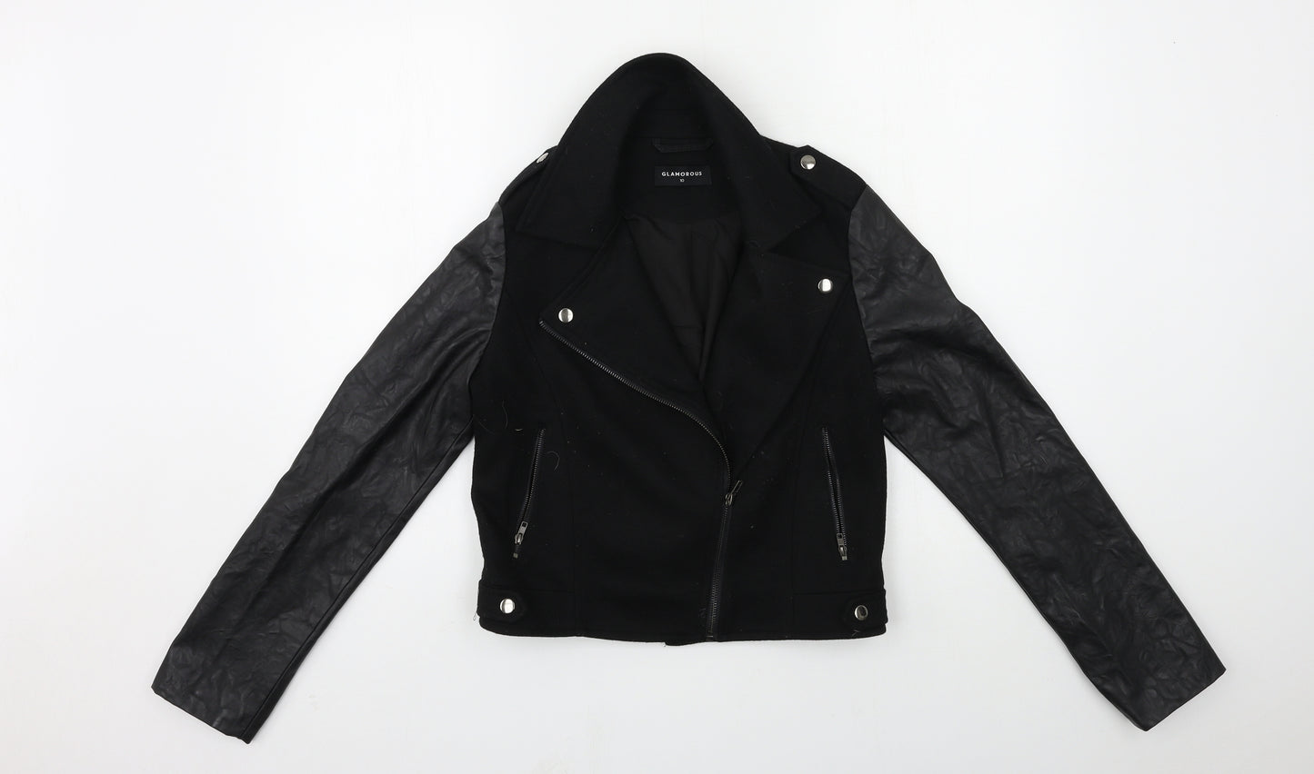 glamourous Womens Black   Jacket  Size 10