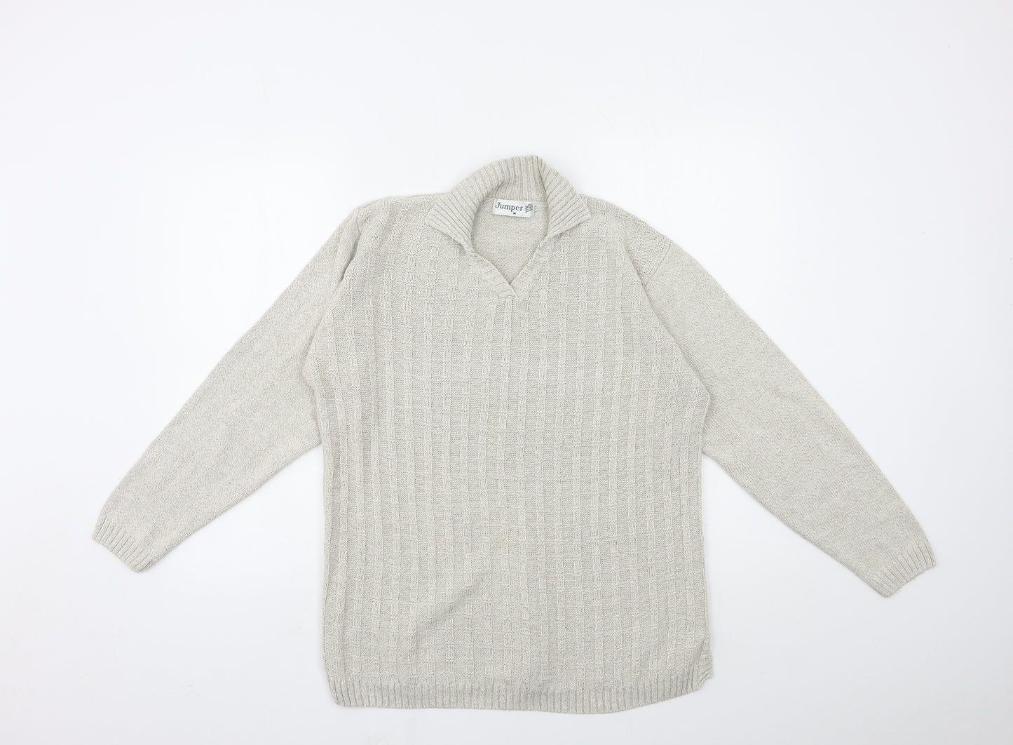 Jumper Womens Gold  Knit Pullover Jumper Size M