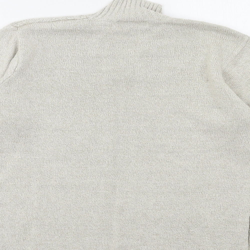 Jumper Womens Gold  Knit Pullover Jumper Size M