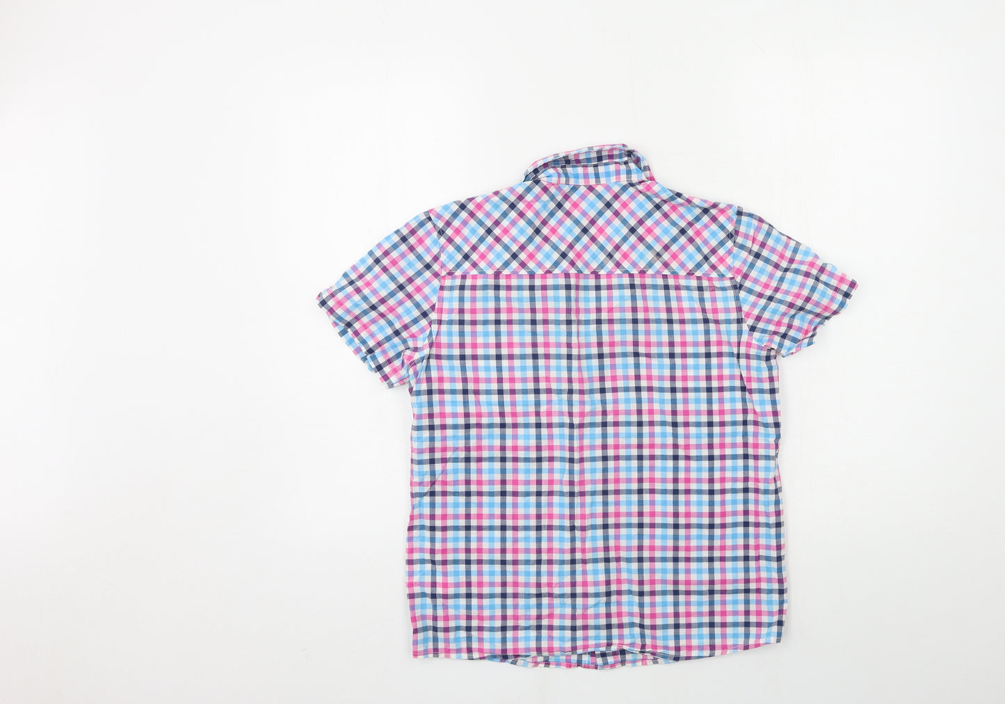 H&M Boys Blue Check  Basic Button-Up Size 13 Years