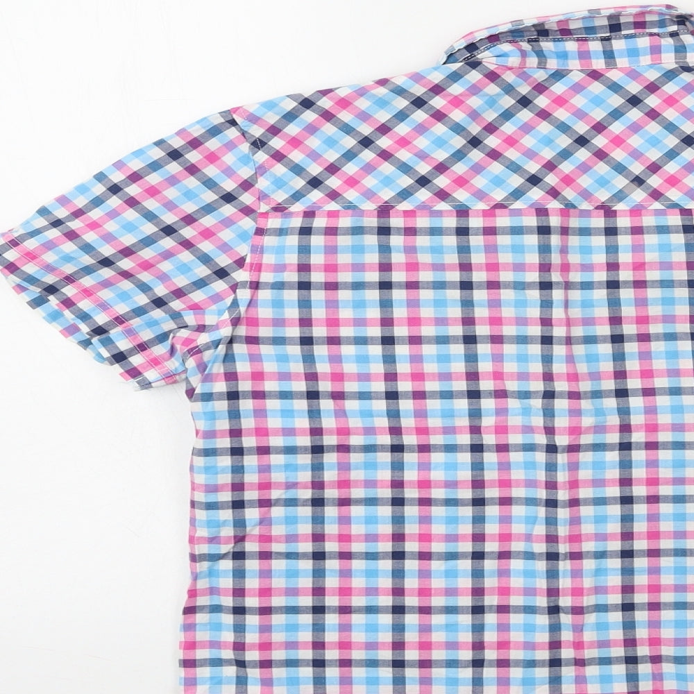 H&M Boys Blue Check  Basic Button-Up Size 13 Years