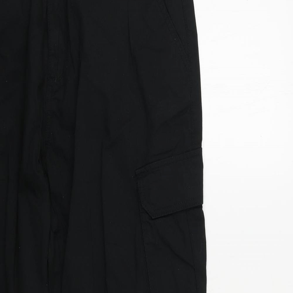 Easy Mens Black   Cargo Trousers Size 38 in L30 in