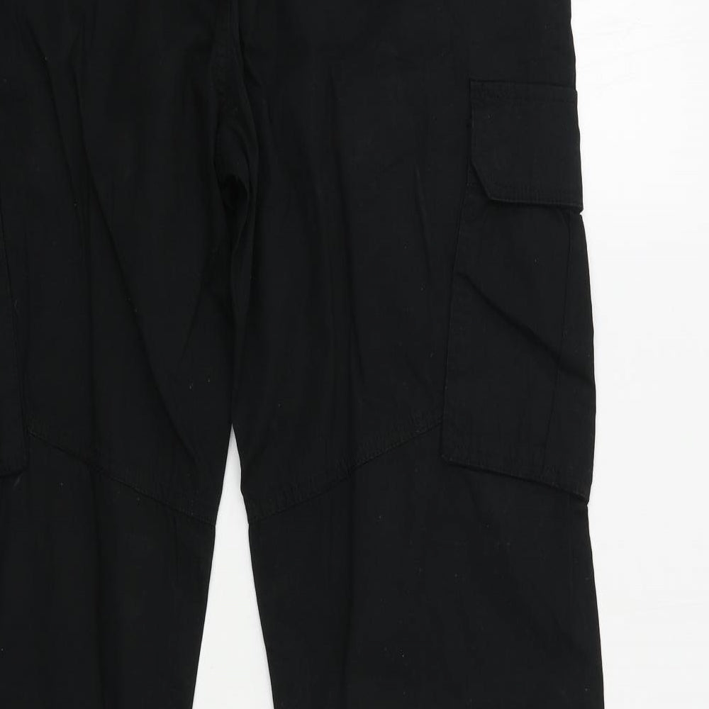 Easy Mens Black   Cargo Trousers Size 38 in L30 in