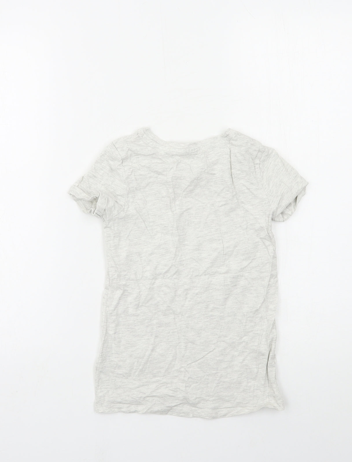 NEXT Girls Grey   Basic T-Shirt Size 7 Years