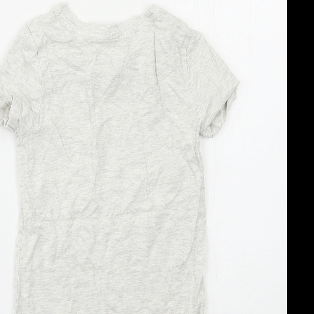 NEXT Girls Grey   Basic T-Shirt Size 7 Years