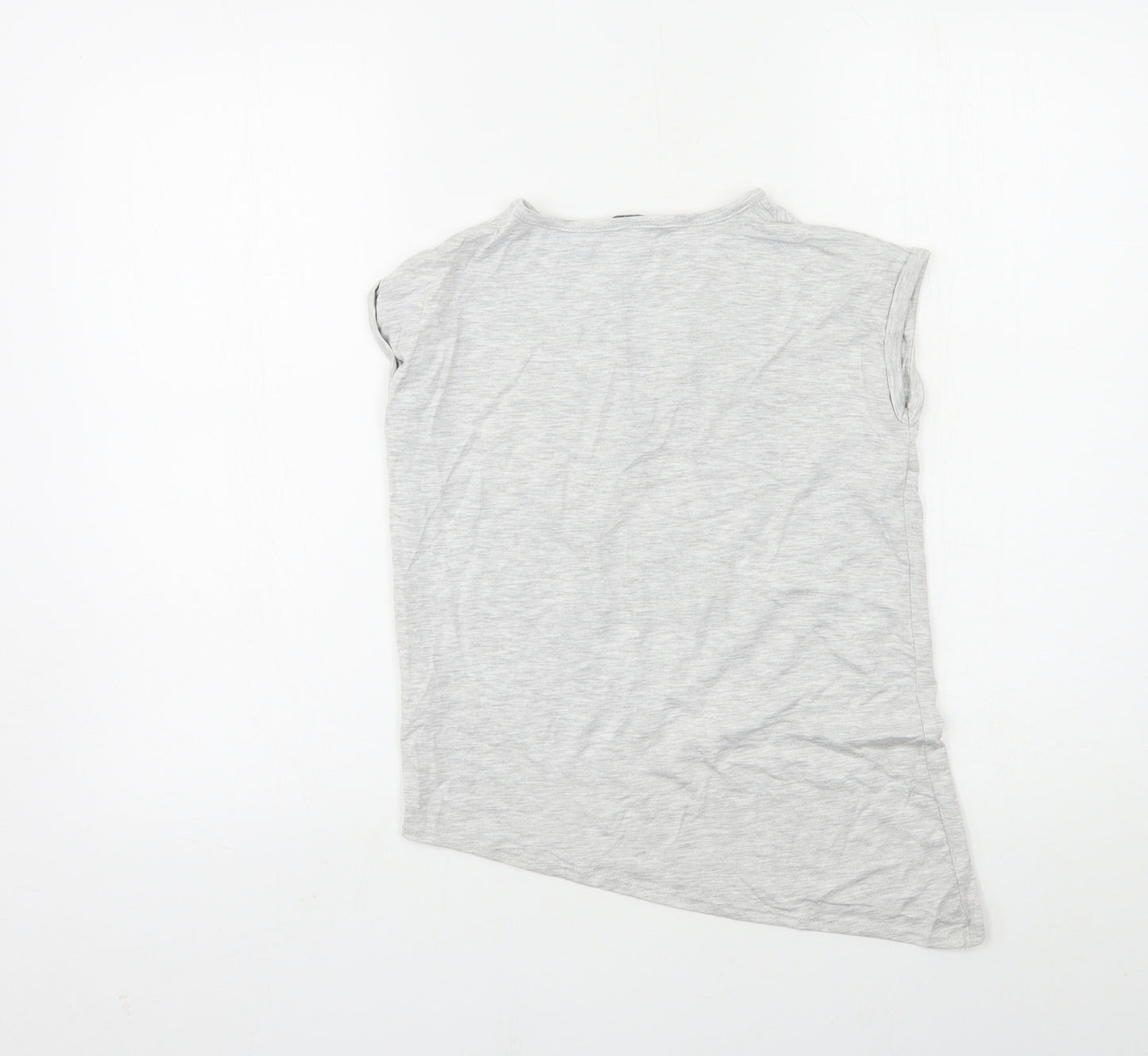 George Girls Grey   Basic T-Shirt Size 7-8 Years