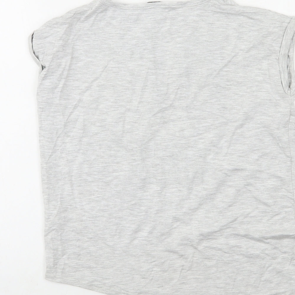 George Girls Grey   Basic T-Shirt Size 7-8 Years