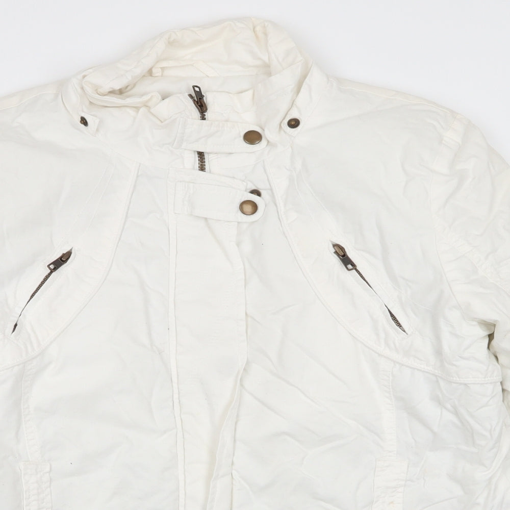 F&F Womens White   Jacket Coat Size 14