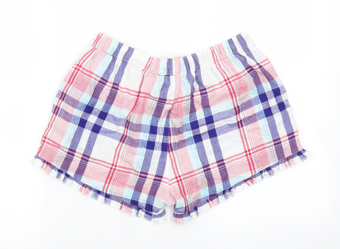 TU Womens Multicoloured Check  Capri Pyjama Pants Size 10  - shorts