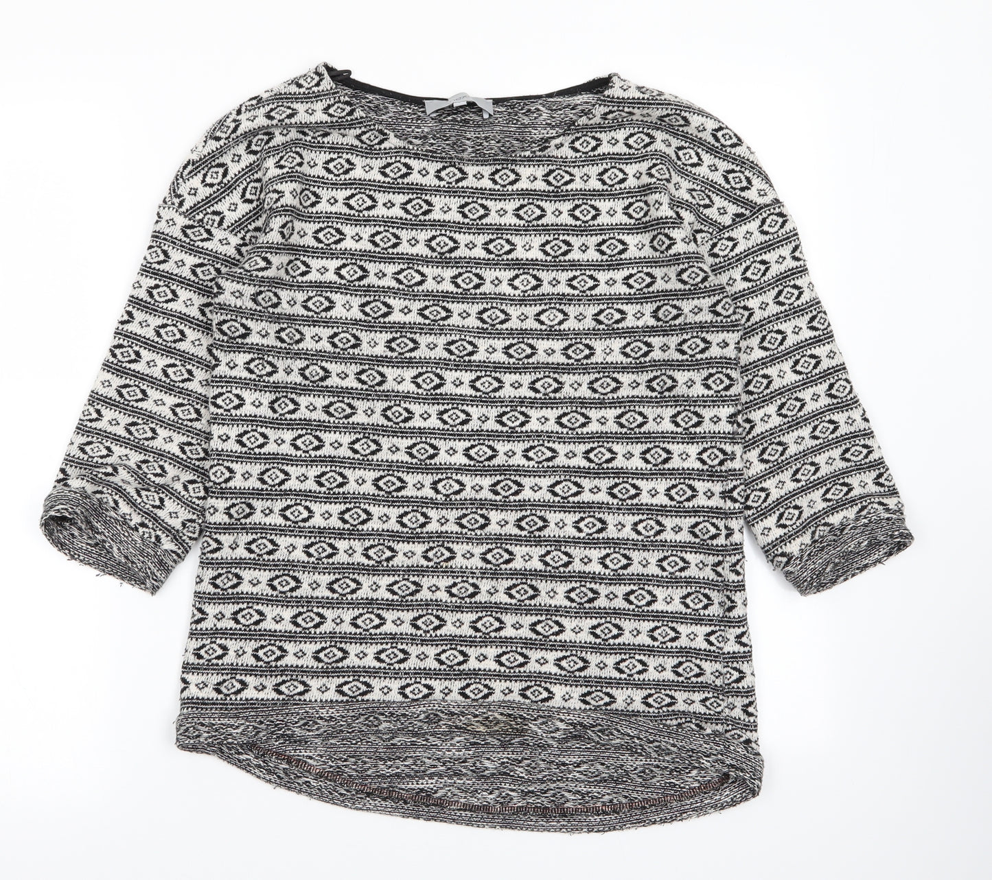 NEXT Womens Multicoloured Geometric  Basic T-Shirt Size 8