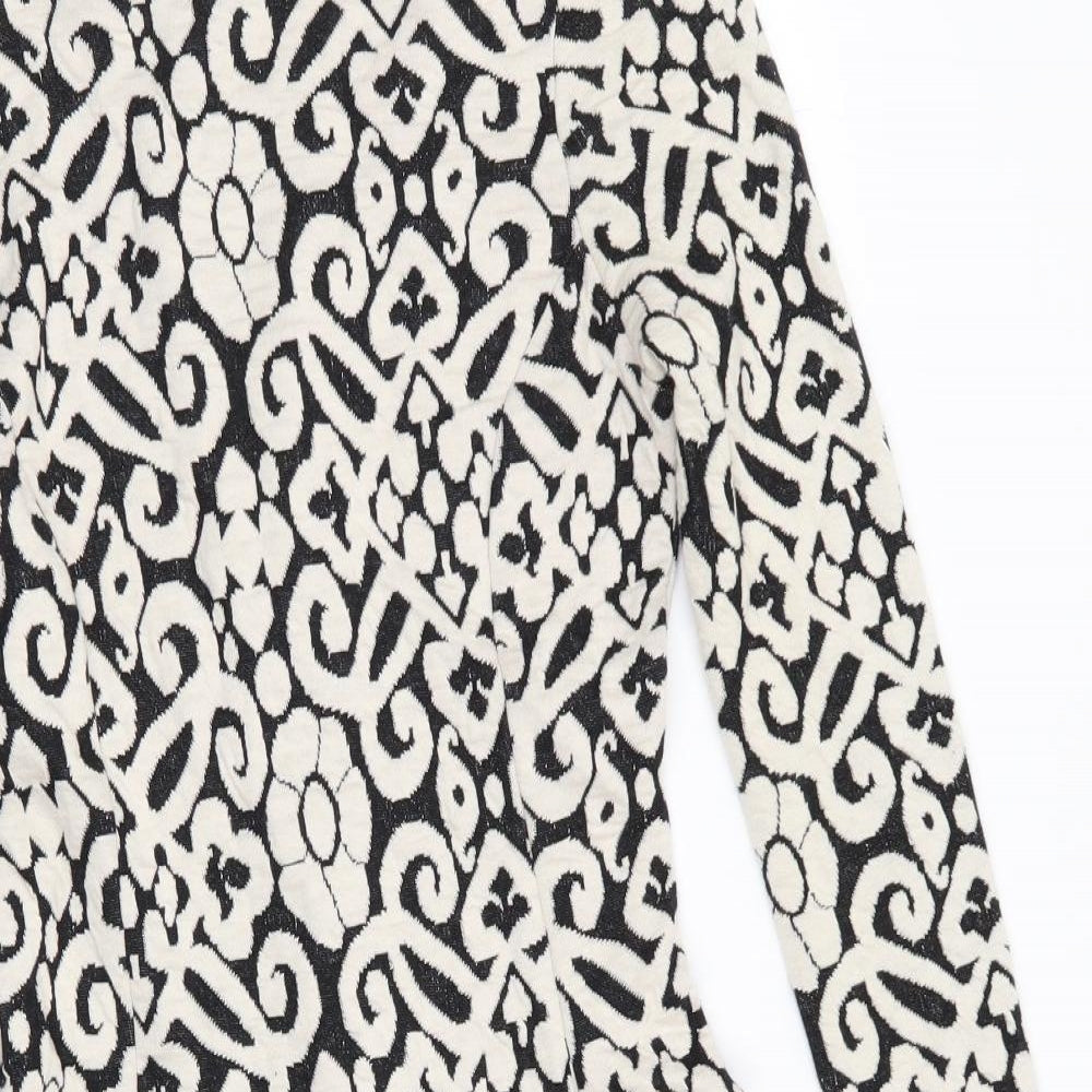 M&S Womens Multicoloured Geometric  Fit & Flare  Size 6