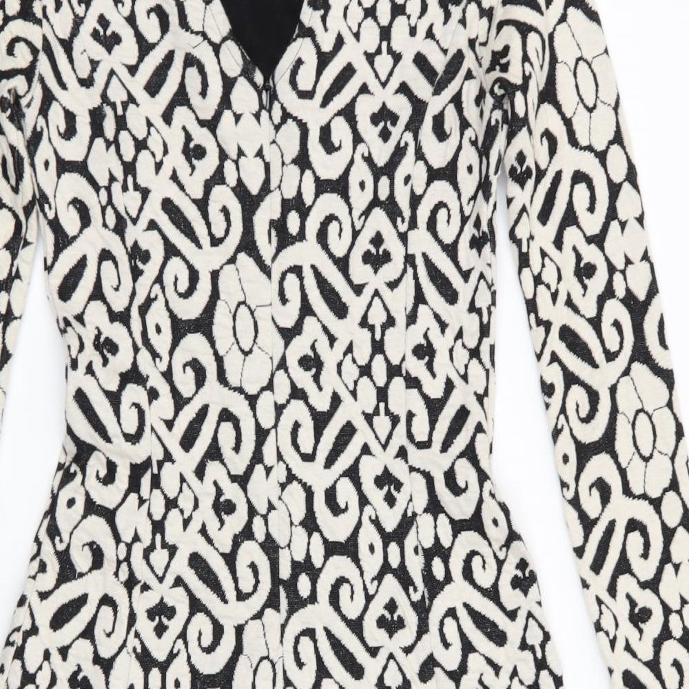 M&S Womens Multicoloured Geometric  Fit & Flare  Size 6