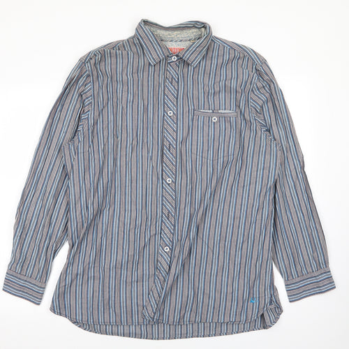montaray Mens Multicoloured Striped   Button-Up Size XL