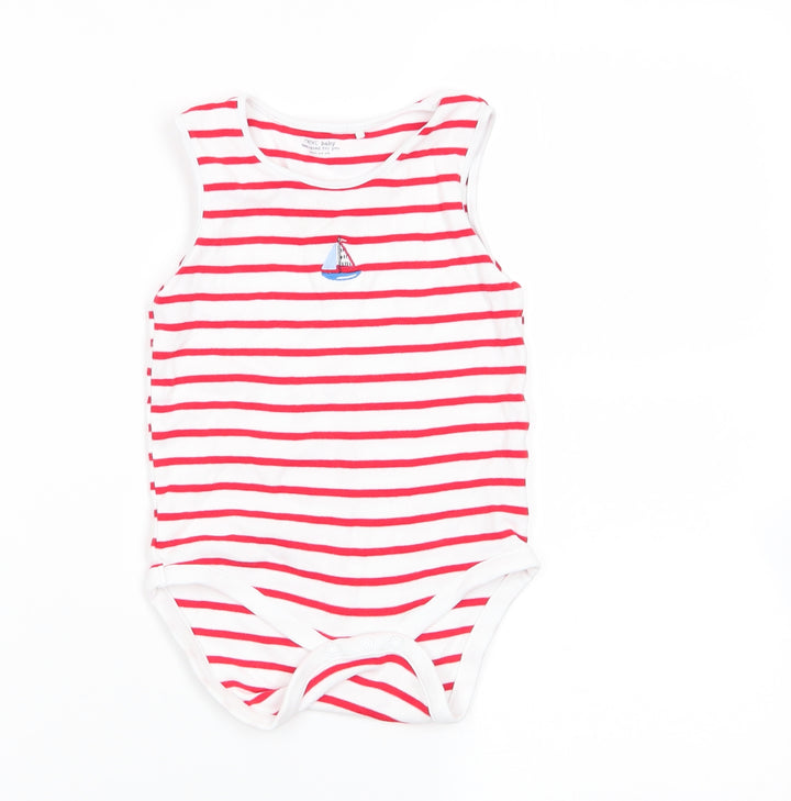 NEXT Boys Multicoloured Striped Babygrow One-Piece Size 36 Months