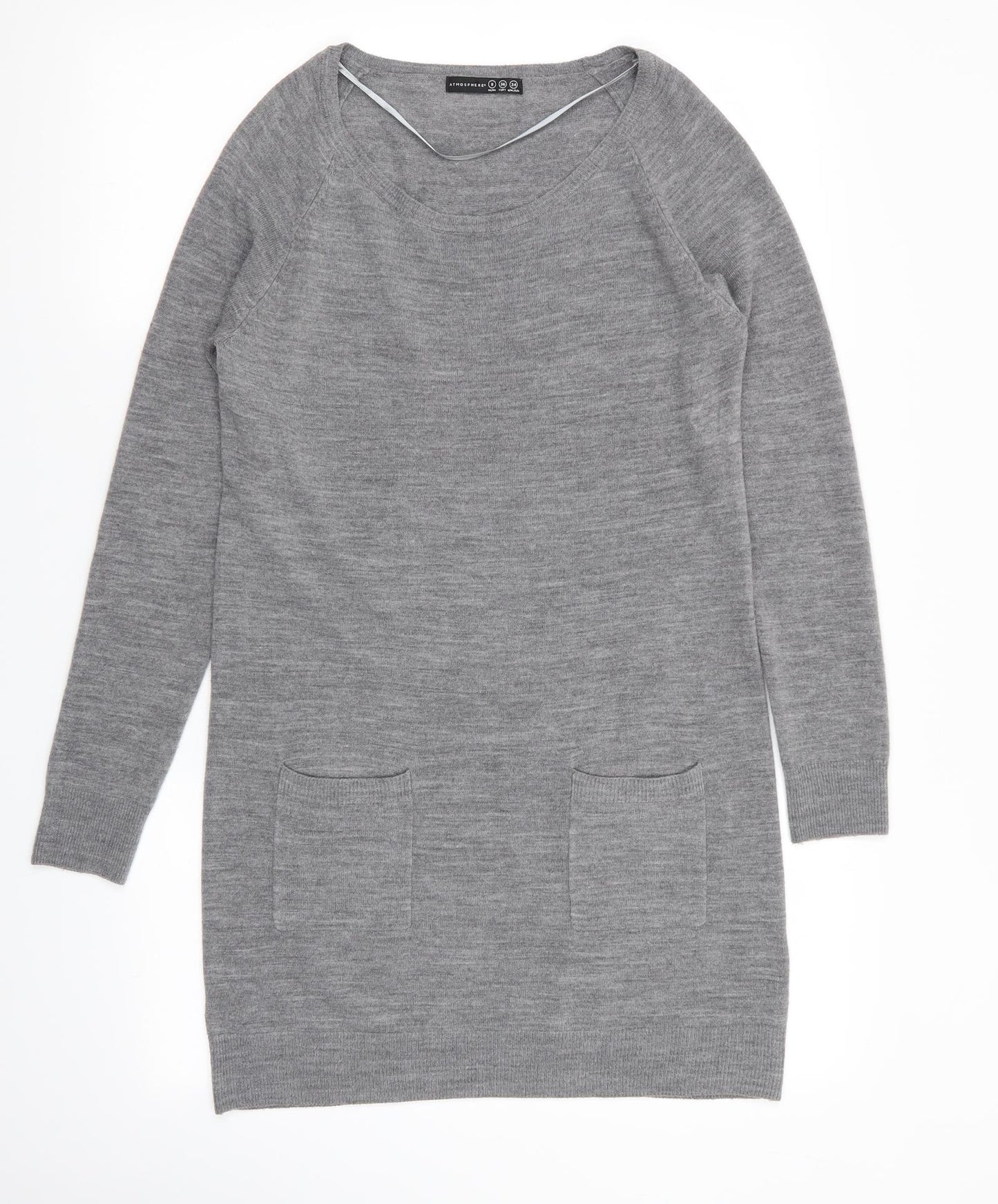 Primark Womens Grey   Jumper Dress  Size 8